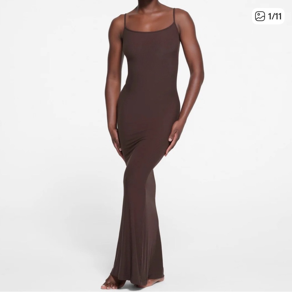 SKIMS Brown Maxi Dress